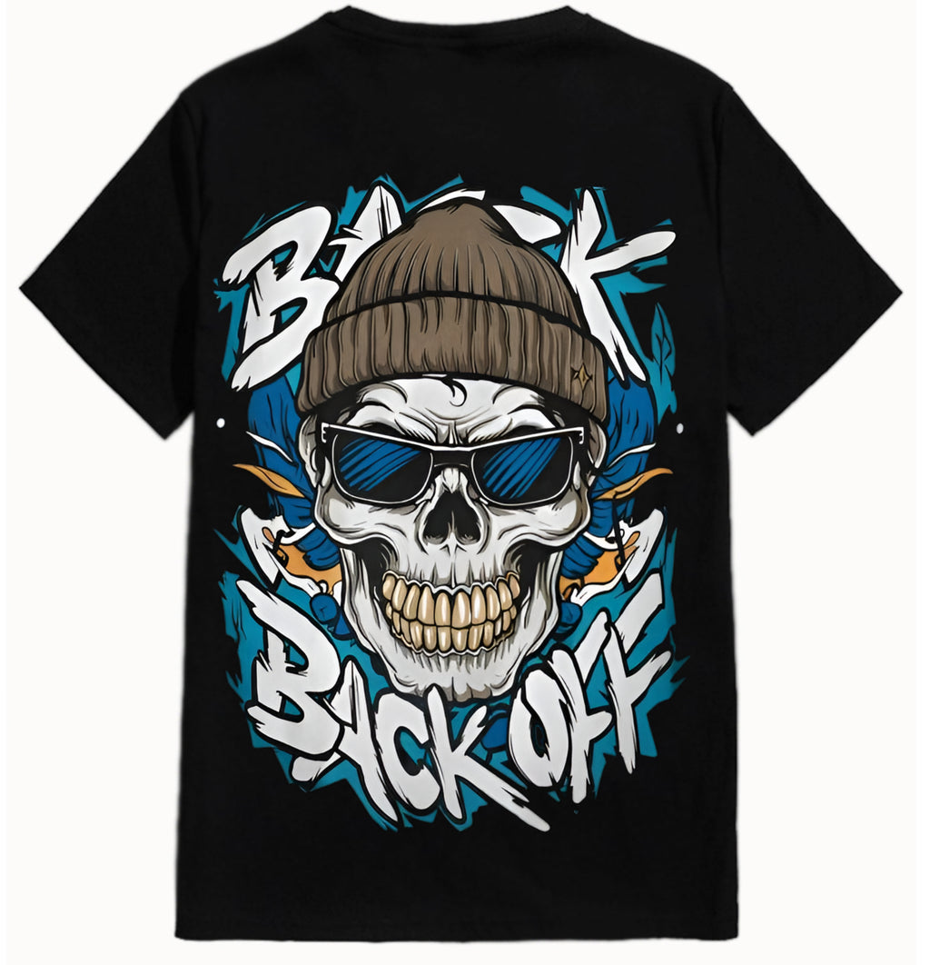 Men’s Oversize Black Back Print T-Shirt – Streetwear Edition