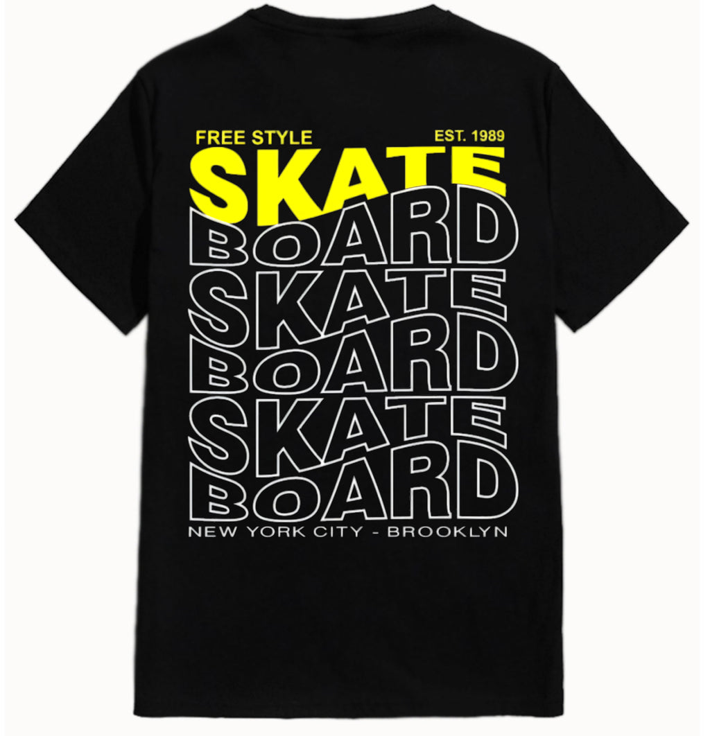 Men’s Oversize Black Back Print T-Shirt – Streetwear Edition