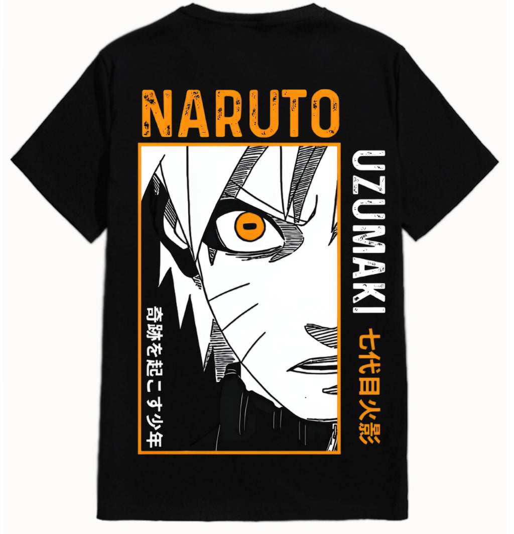 Men’s Oversize Black Back Print T-Shirt – Streetwear Edition