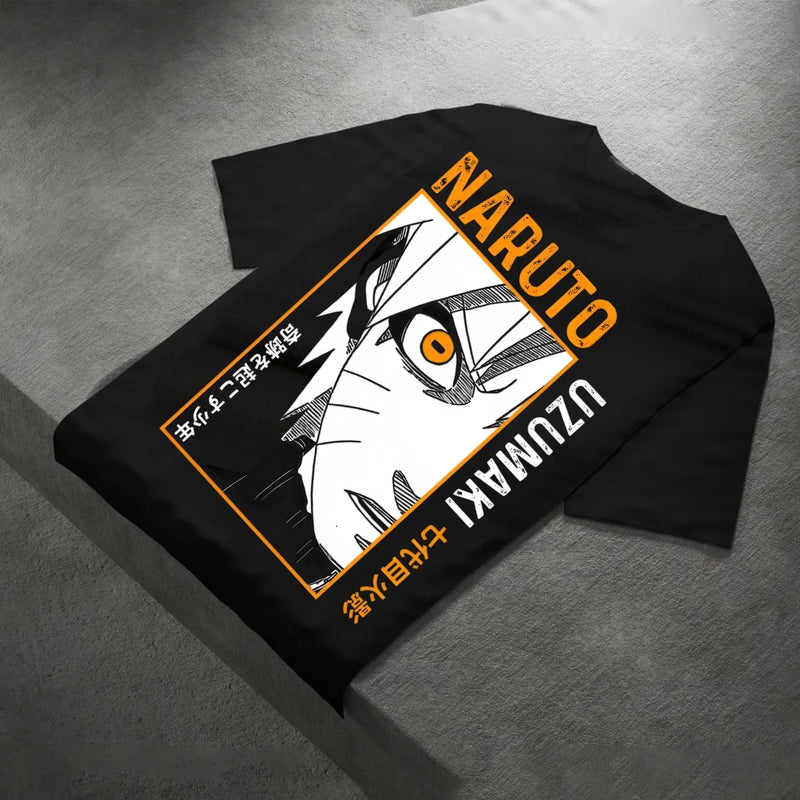 Men’s Oversize Black Back Print T-Shirt – Streetwear Edition