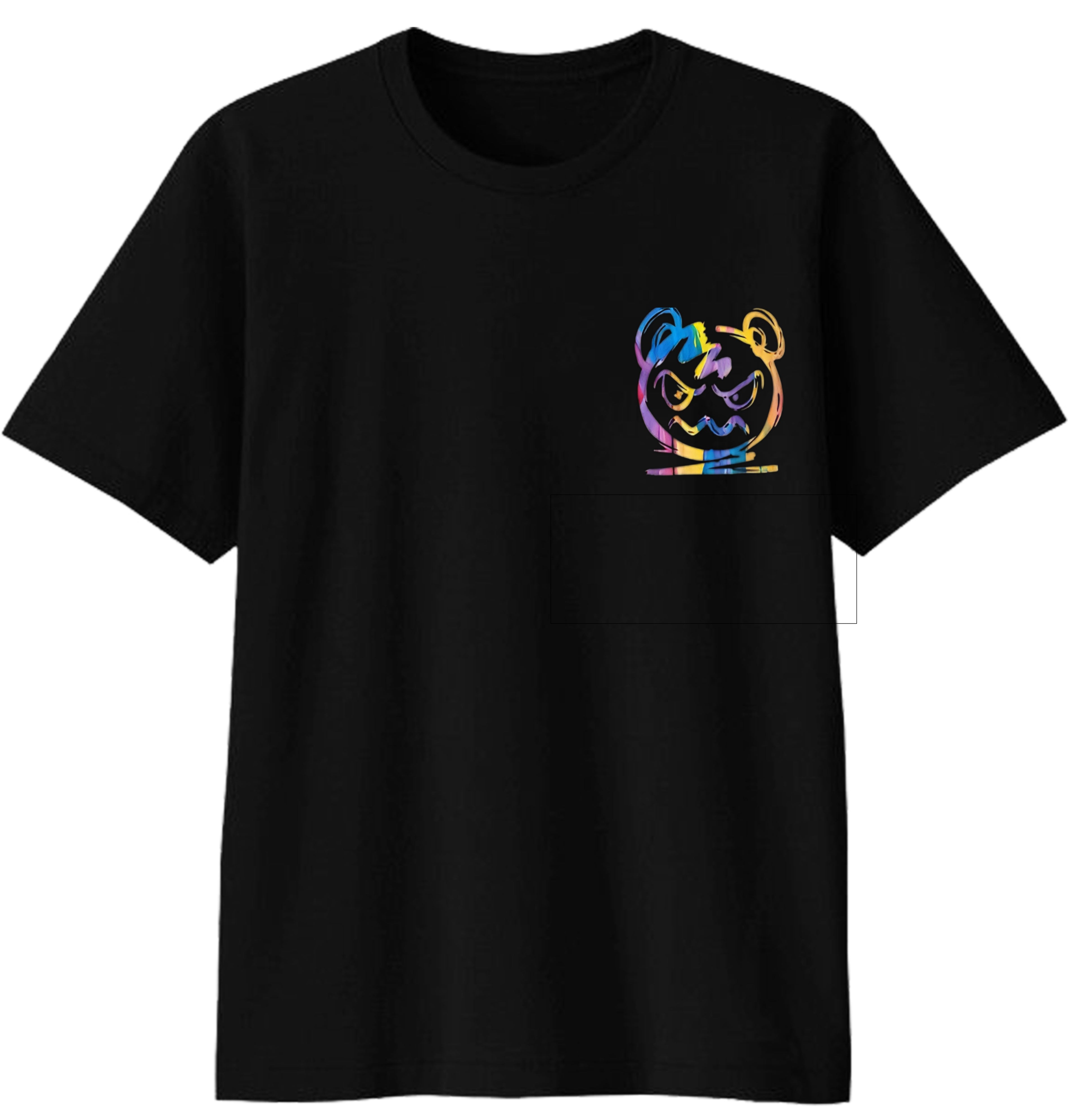 Men’s Oversize Black Back Print T-Shirt – Streetwear Edition