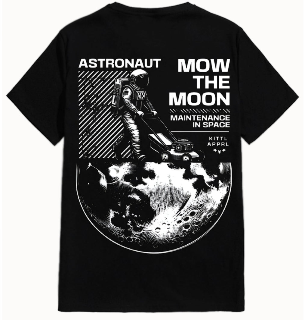 Men’s Oversize Black Back Print T-Shirt – Streetwear Edition