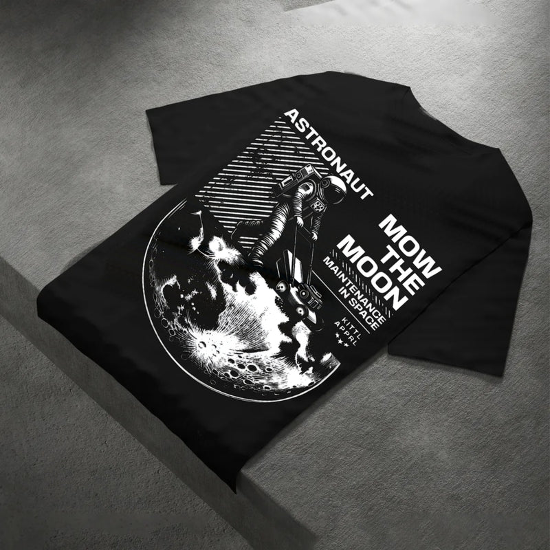 Men’s Oversize Black Back Print T-Shirt – Streetwear Edition