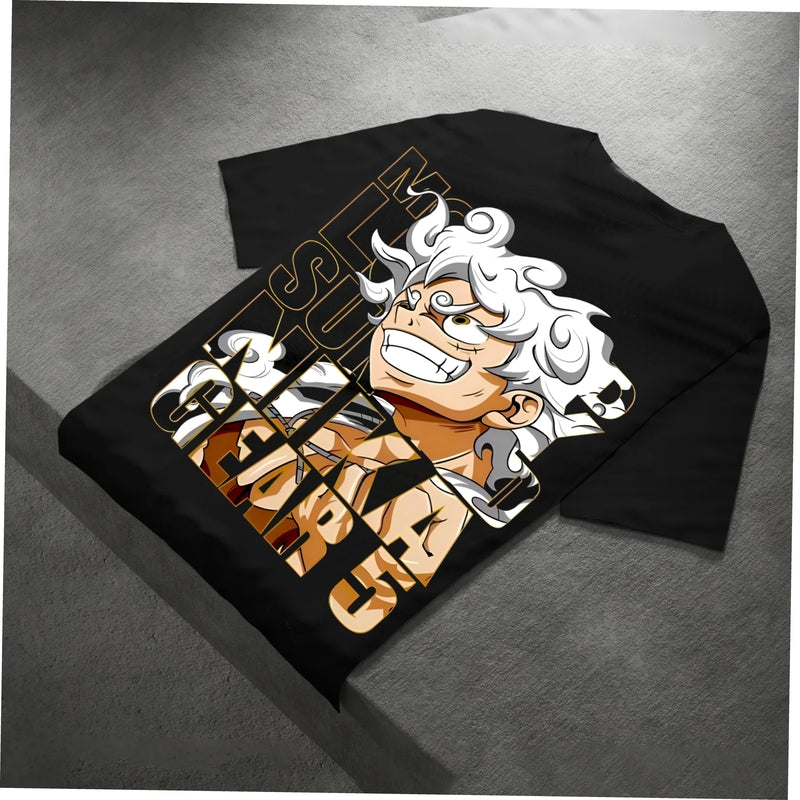 Men’s Oversize Black Back Print T-Shirt – Streetwear Edition