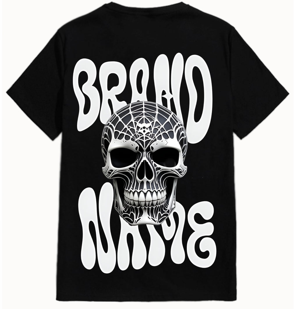 Men’s Oversize Black Back Print T-Shirt – Streetwear Edition