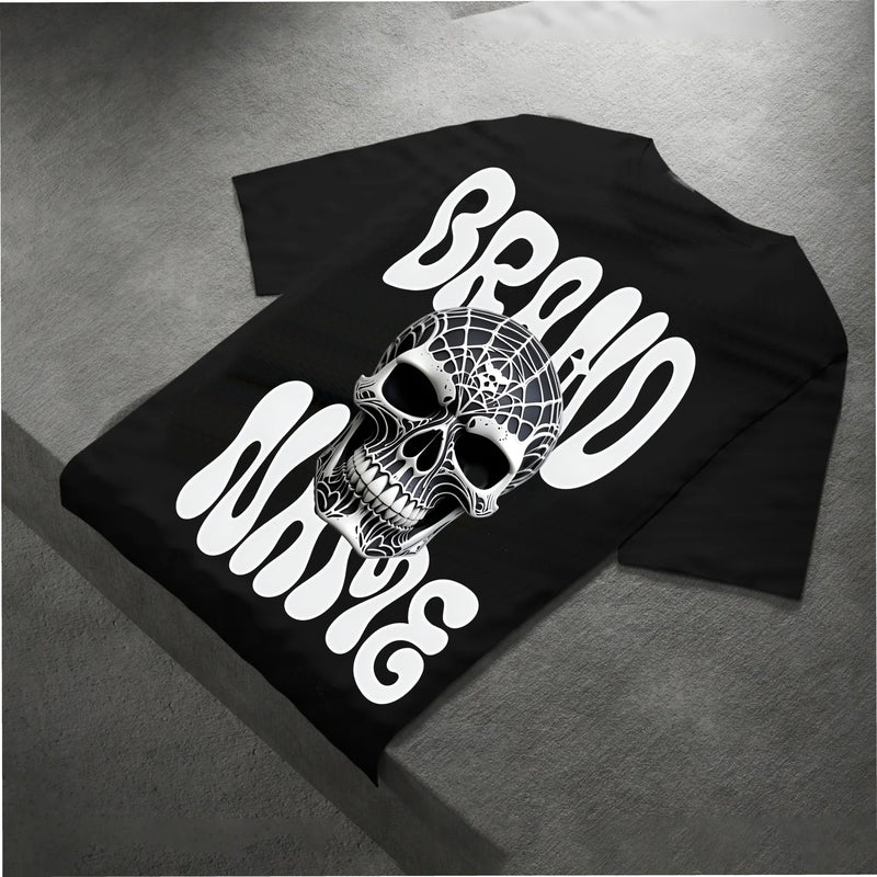 Men’s Oversize Black Back Print T-Shirt – Streetwear Edition