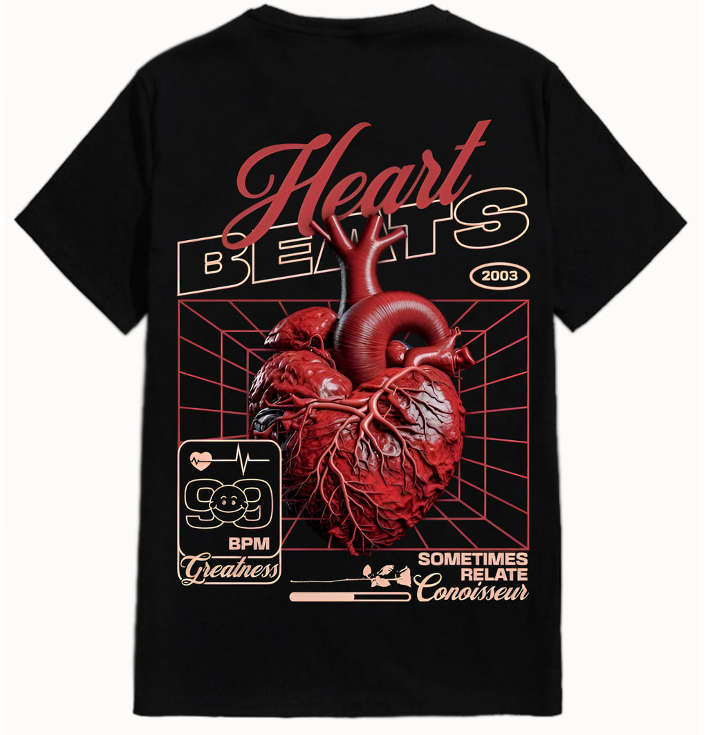 Men’s Oversize Black Back Print T-Shirt – Streetwear Edition