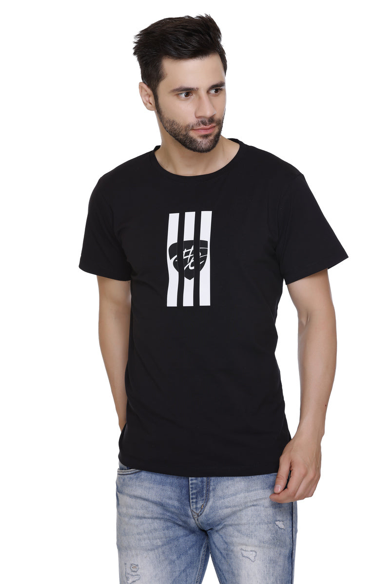 Short Sleeves Men Cotton Lycra Hood Culture Printed round Neck T-shirt