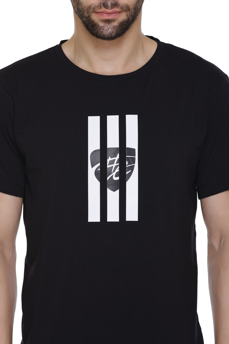 Short Sleeves Men Cotton Lycra Hood Culture Printed round Neck T-shirt