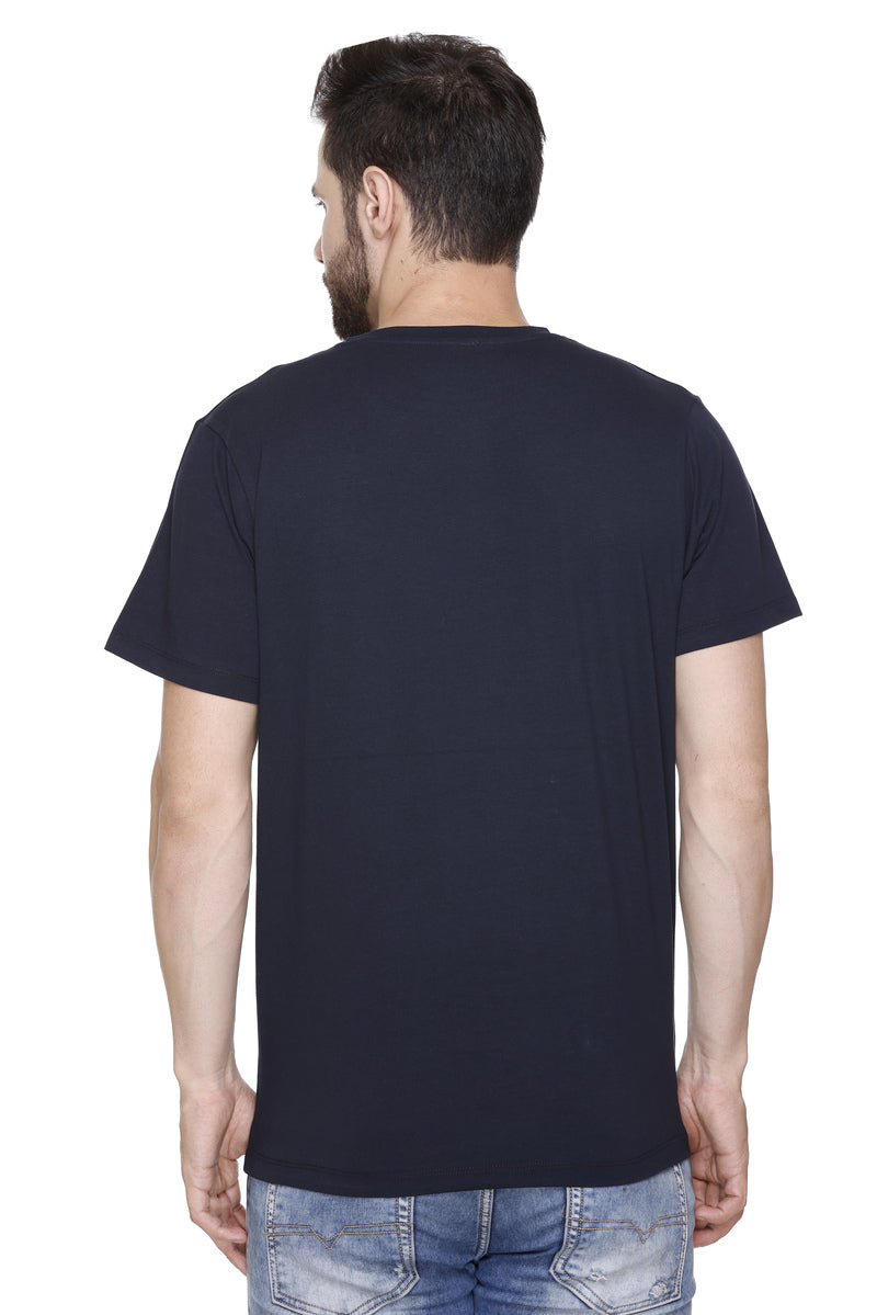 Short Sleeves Men Cotton Lycra Hood Culture Printed round Neck T-shirt