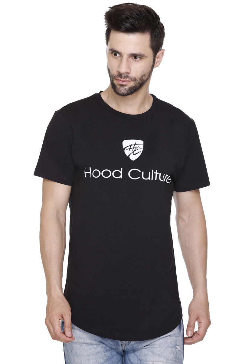 Short Sleeves Men Cotton Lycra Hood Culture Printed round Neck T-shirt
