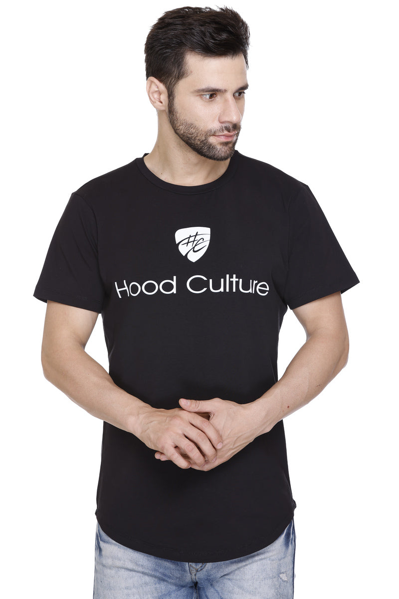 Short Sleeves Men Cotton Lycra Hood Culture Printed round Neck T-shirt