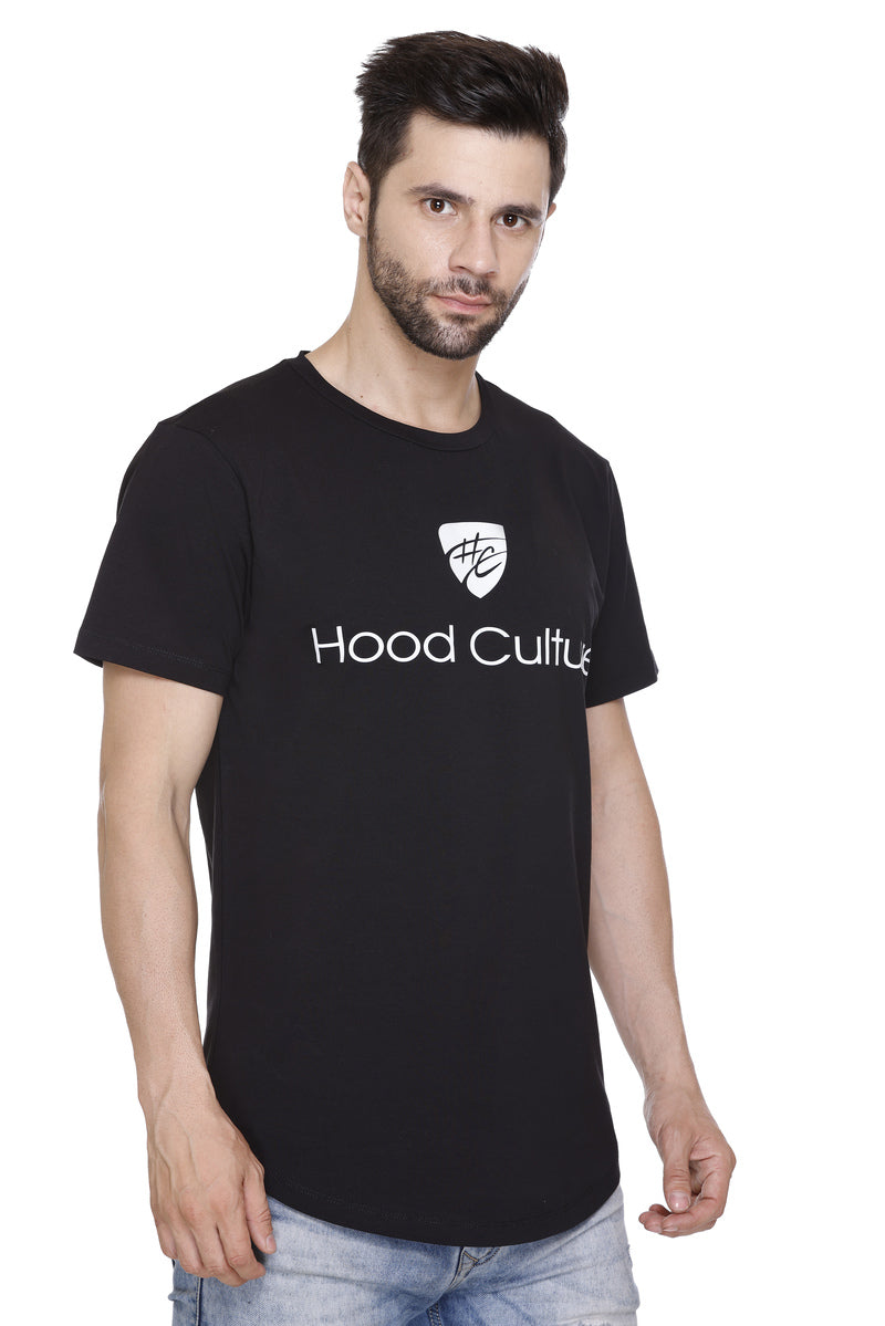 Short Sleeves Men Cotton Lycra Hood Culture Printed round Neck T-shirt