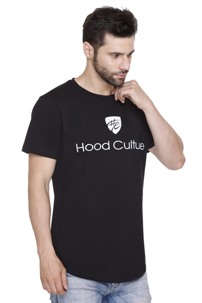 Short Sleeves Men Cotton Lycra Hood Culture Printed round Neck T-shirt