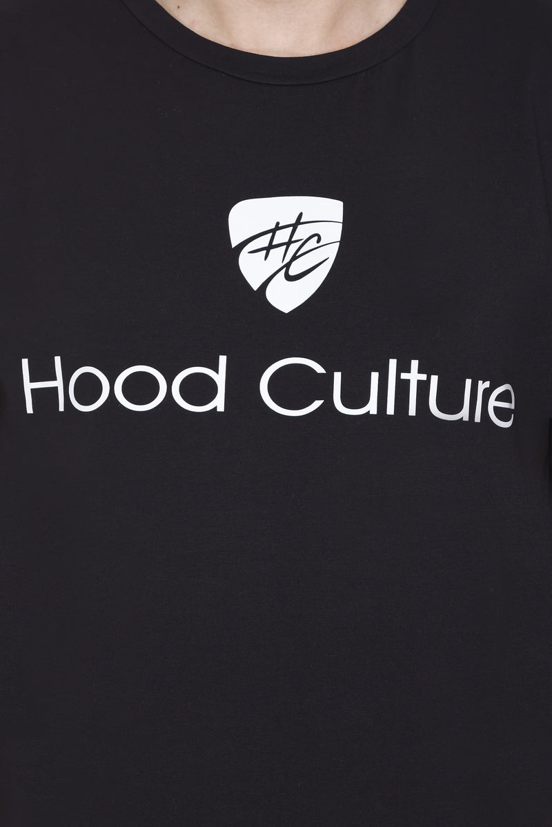 Short Sleeves Men Cotton Lycra Hood Culture Printed round Neck T-shirt
