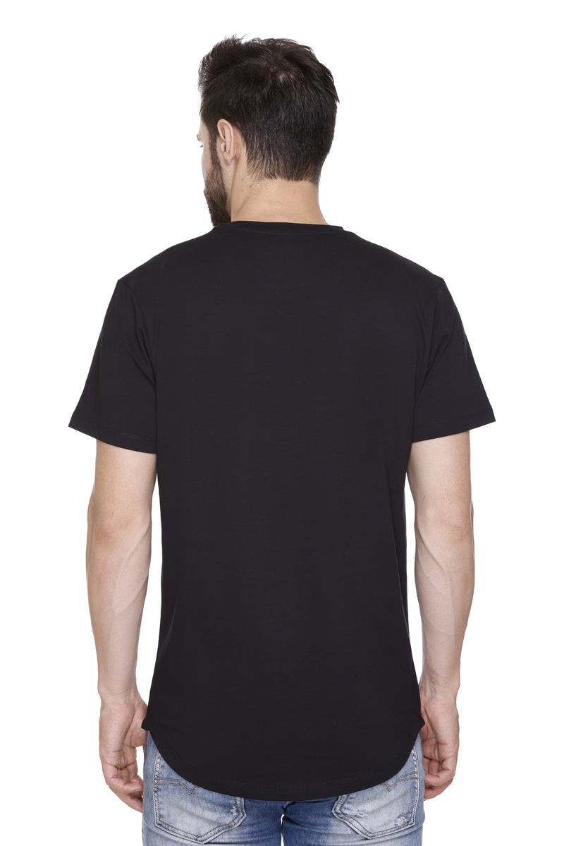 Short Sleeves Men Cotton Lycra Hood Culture Printed round Neck T-shirt