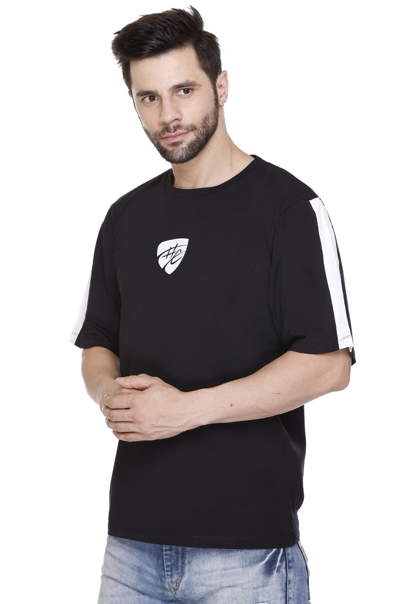 Short Sleeves Men Cotton Lycra Hood Culture Logo Printed round Neck T-shirt