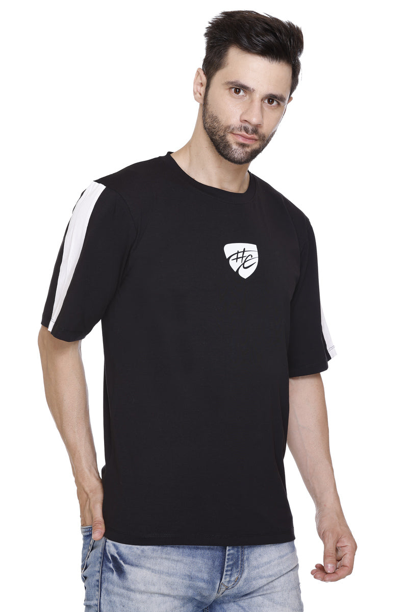 Short Sleeves Men Cotton Lycra Hood Culture Logo Printed round Neck T-shirt