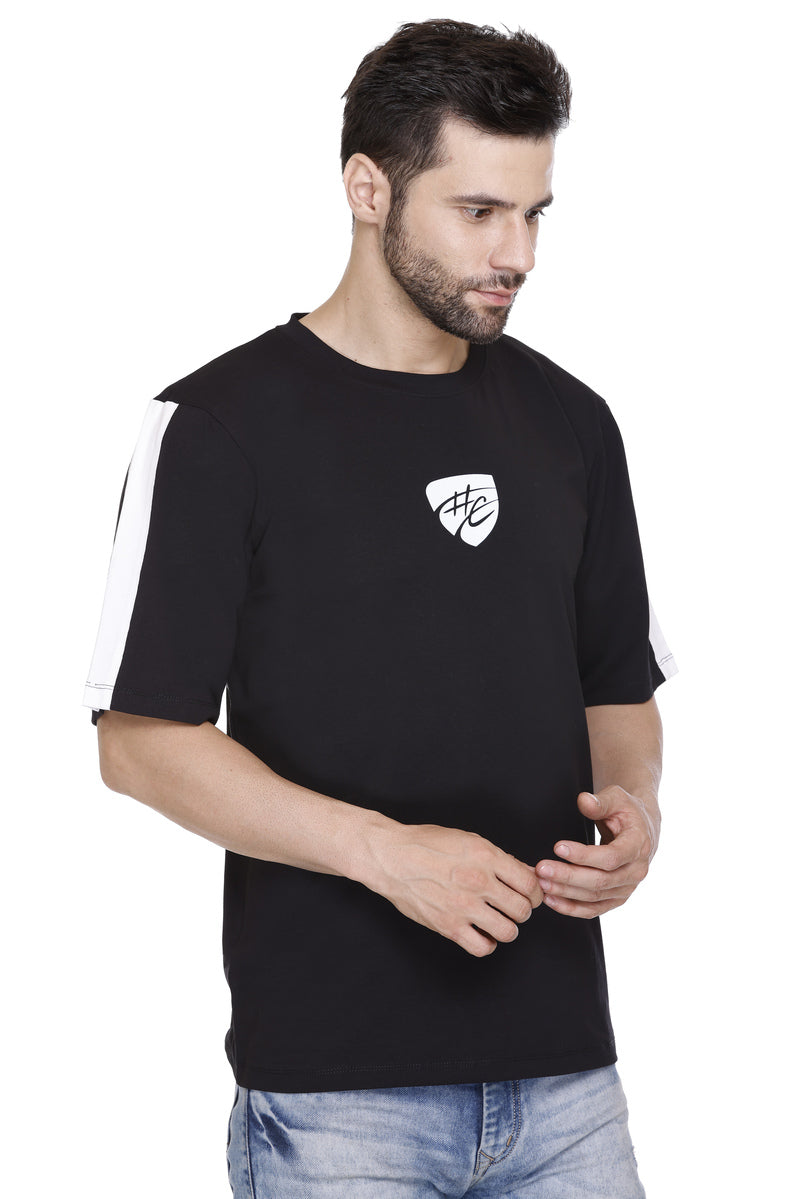 Short Sleeves Men Cotton Lycra Hood Culture Logo Printed round Neck T-shirt