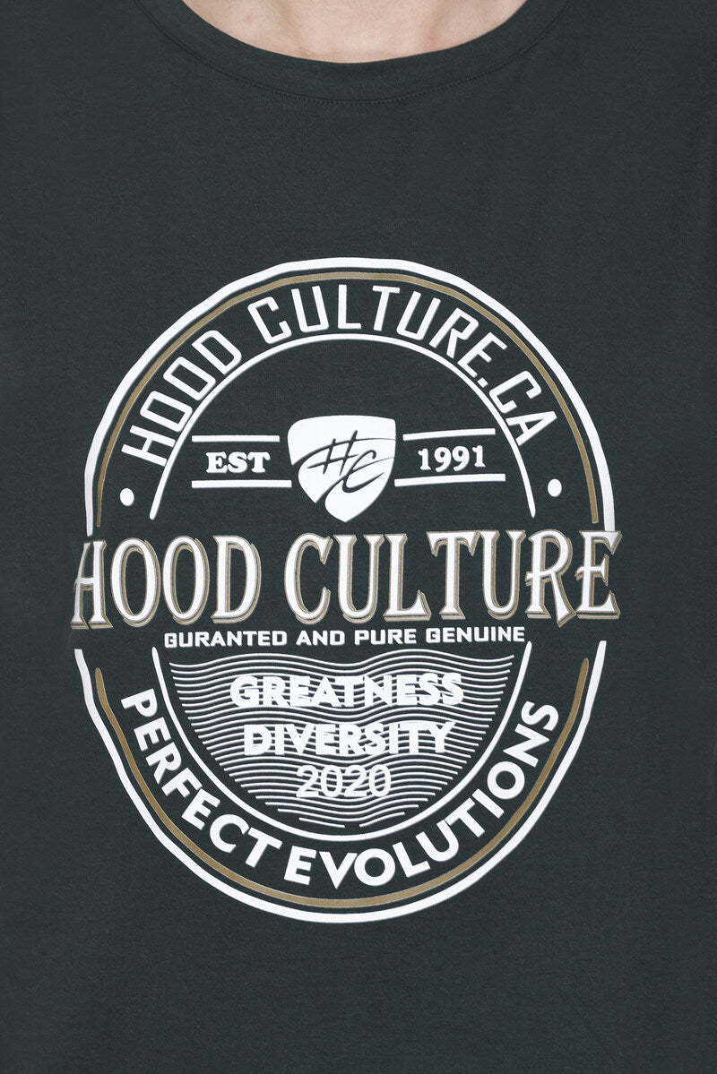 Short Sleeves Men Cotton Lycra Perfect Evolutions Printed round Neck T-shirt