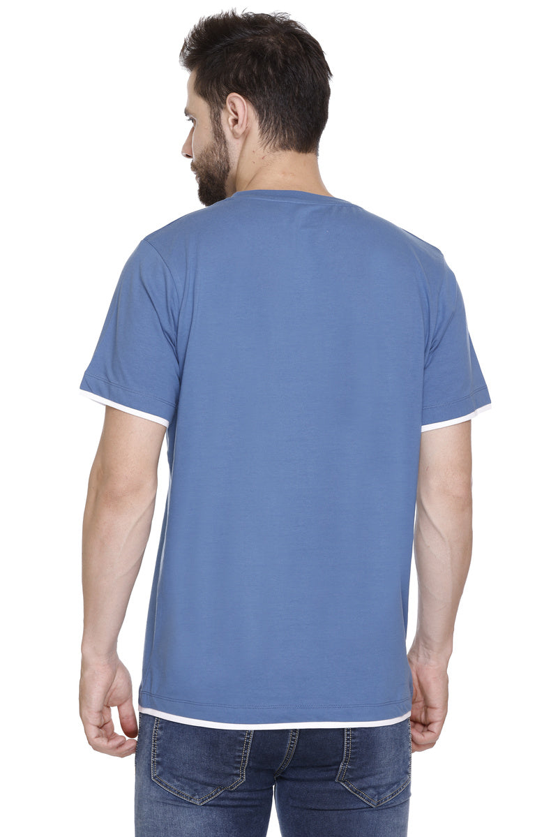 Short Sleeves Men Cotton Lycra Perfect Evolutions Printed round Neck T-shirt