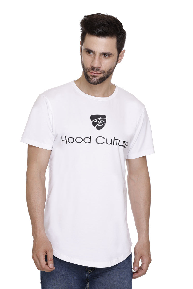 Short Sleeves Men Cotton Lycra Hood Culture Printed round Neck T-shirt