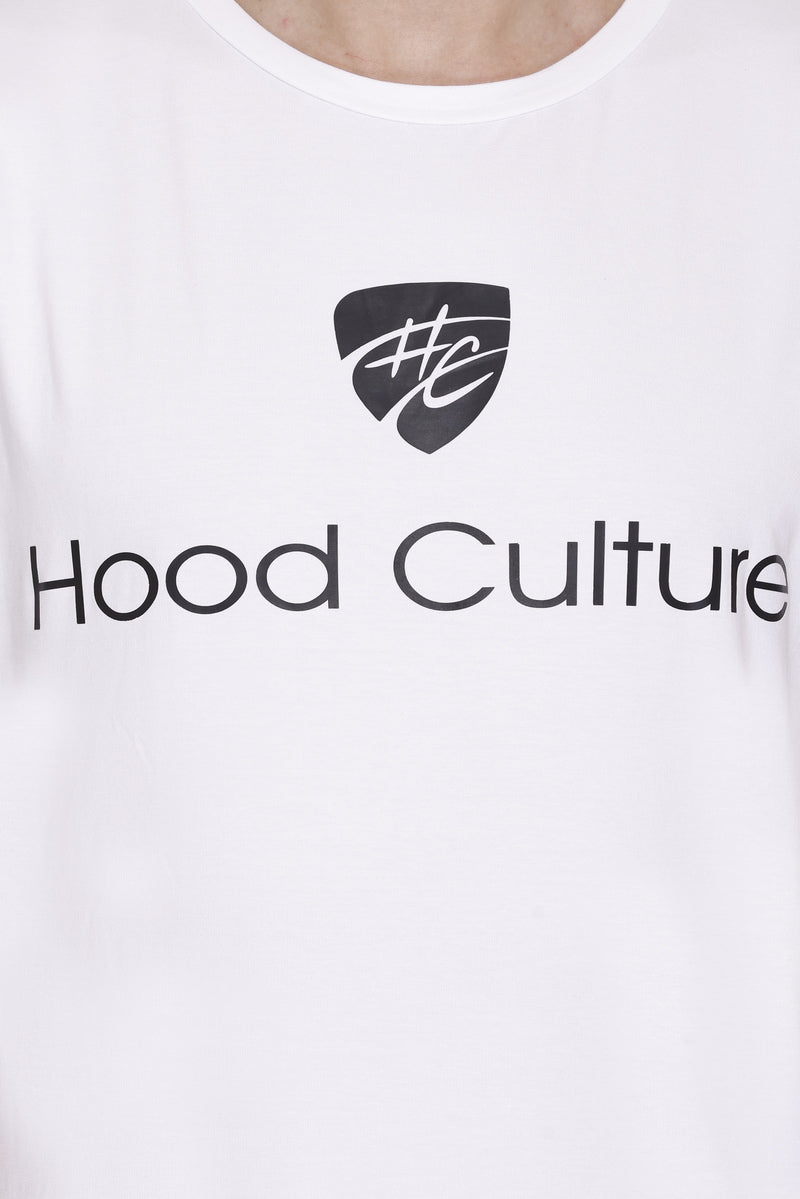 Short Sleeves Men Cotton Lycra Hood Culture Printed round Neck T-shirt