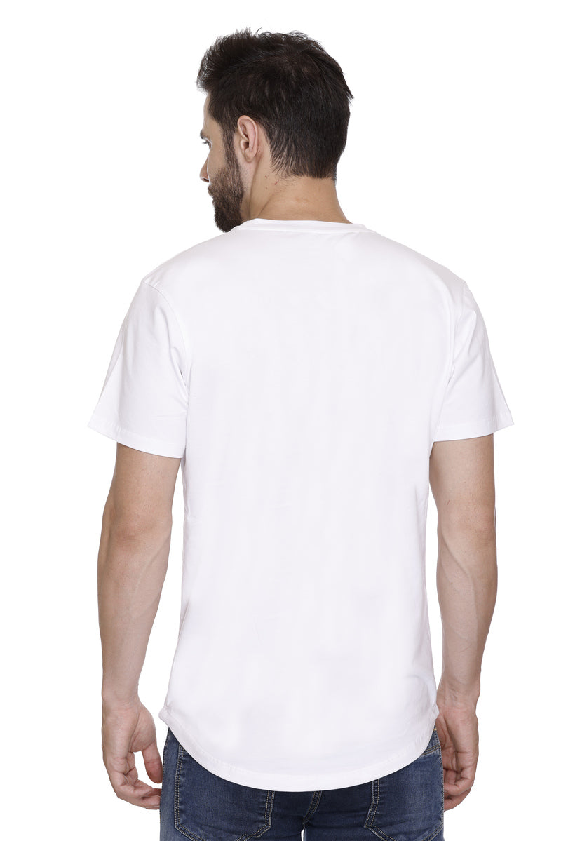 Short Sleeves Men Cotton Lycra Hood Culture Printed round Neck T-shirt