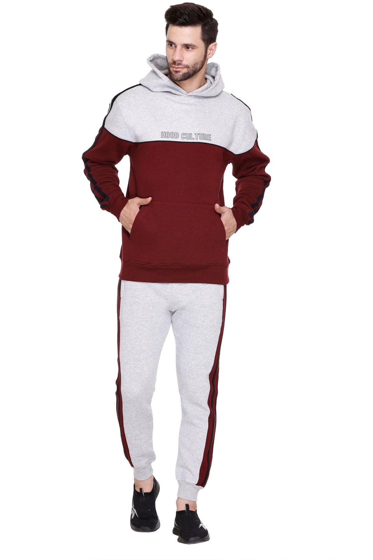 Men Cotton Fleece Winter Tracksuit