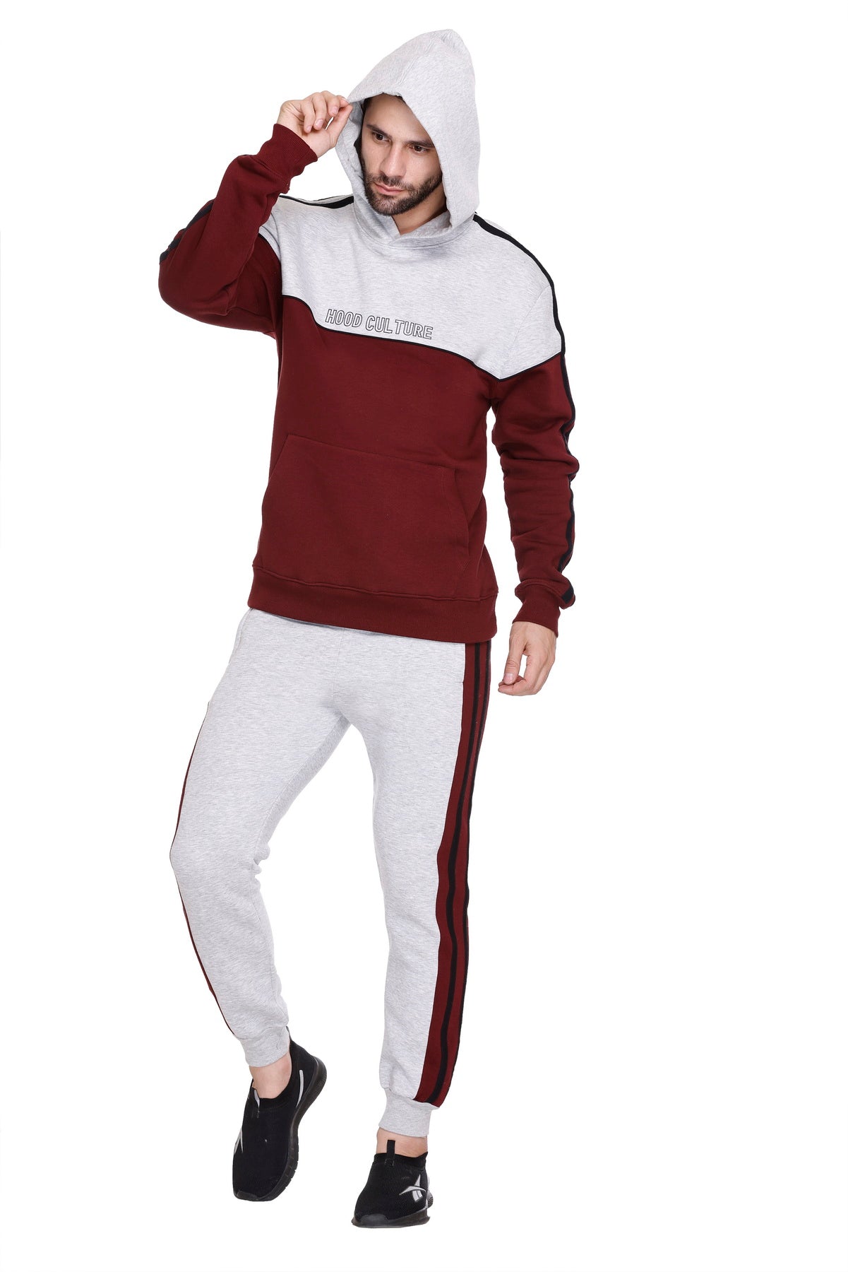 Men Cotton Fleece Winter Tracksuit