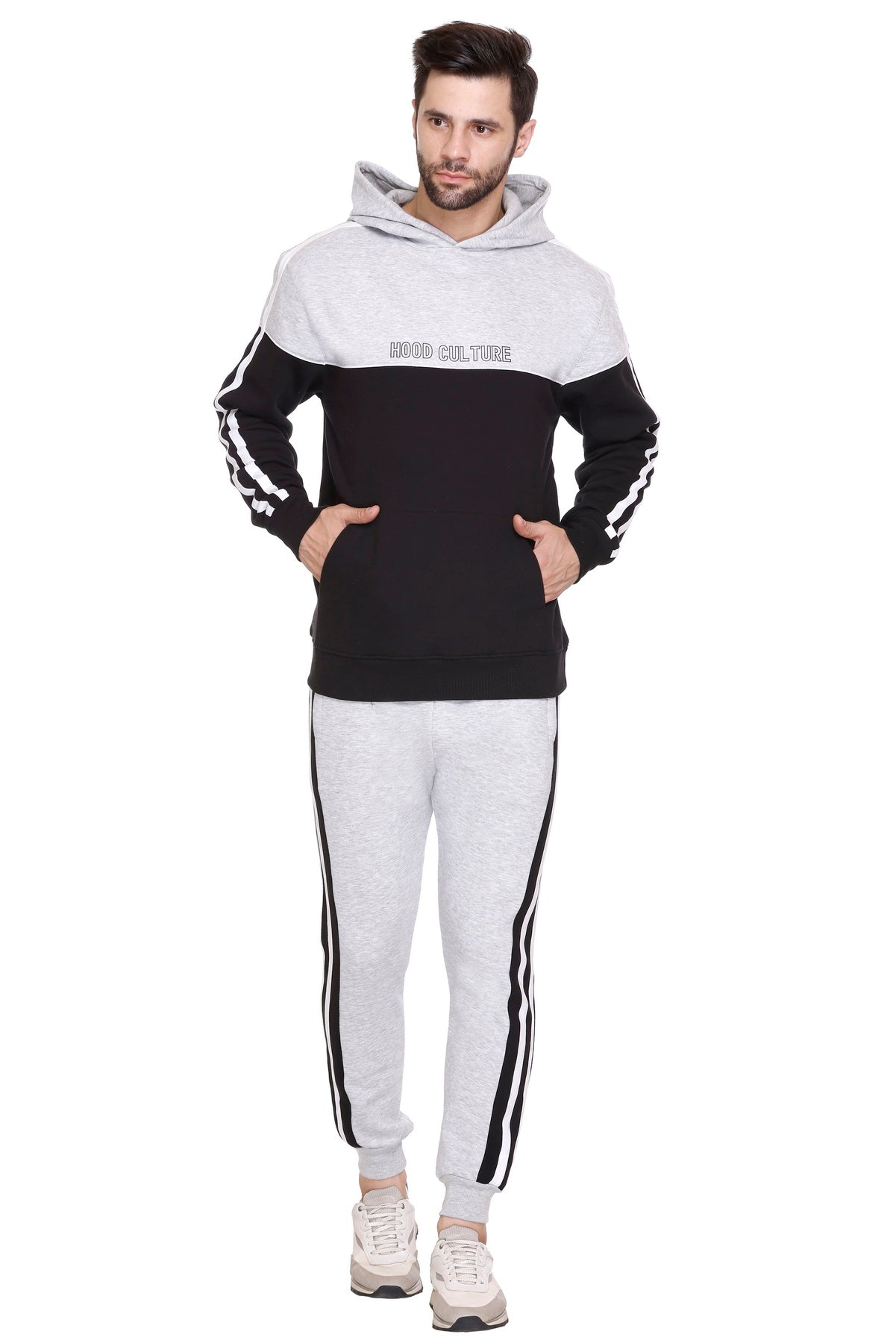 Men Cotton Fleece Winter Tracksuit