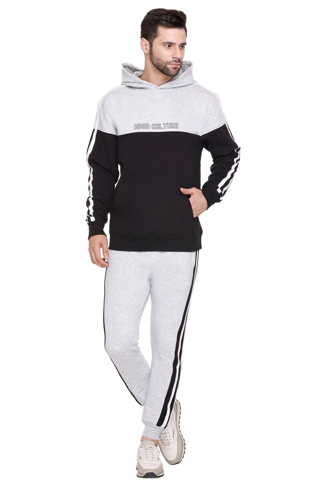 Men Cotton Fleece Winter Tracksuit