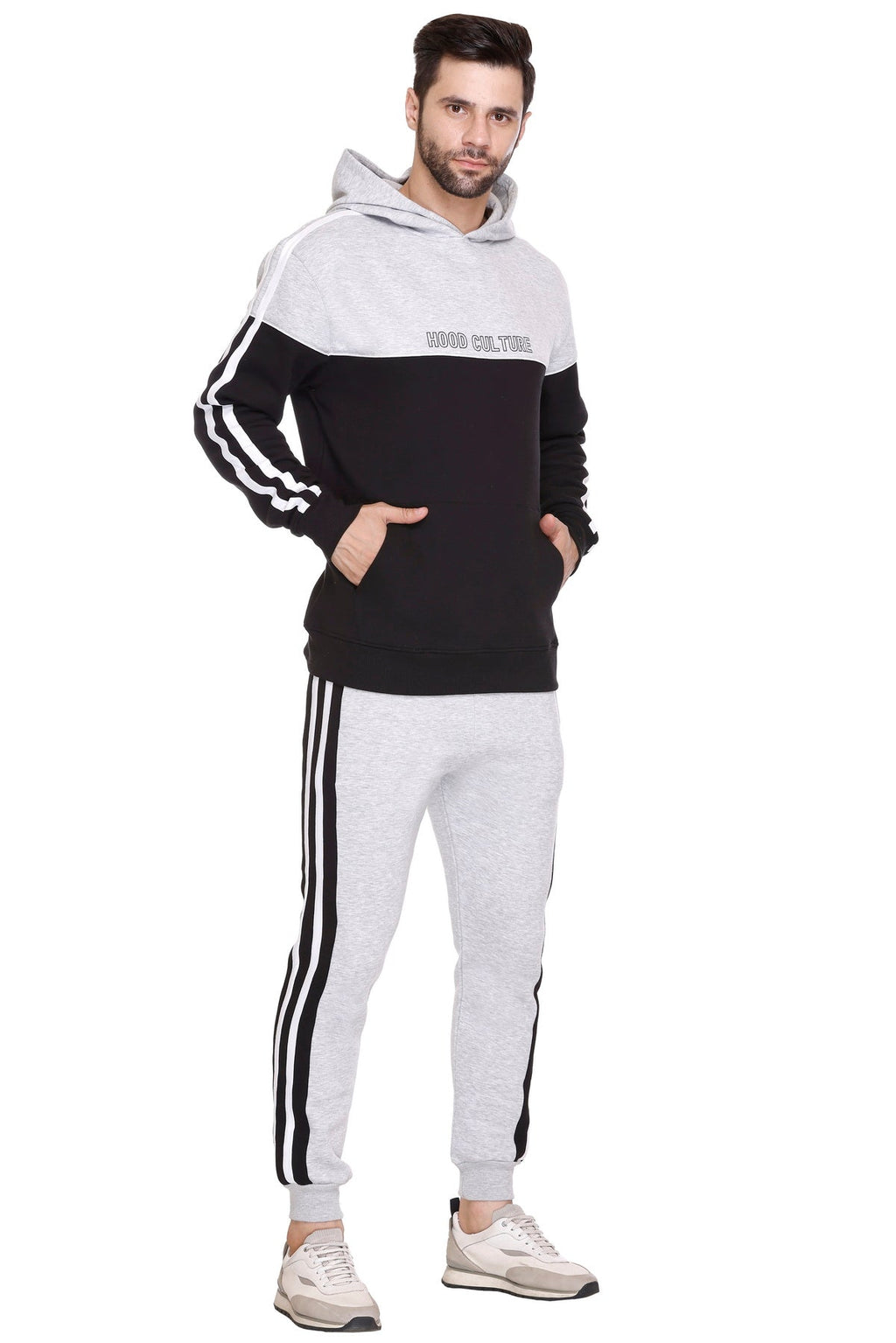 Men Cotton Fleece Winter Tracksuit
