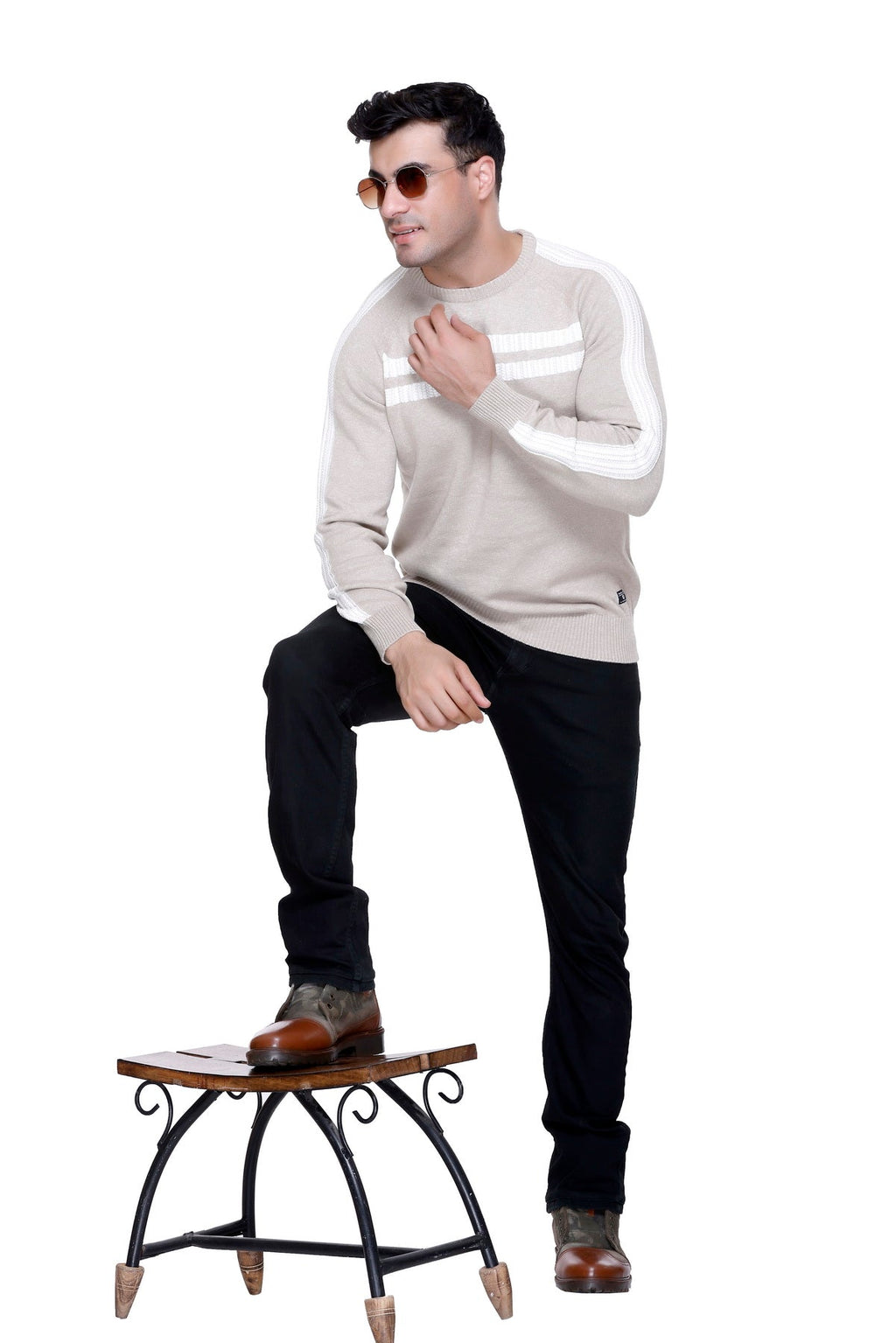 Men’s Cotton Wool Premium Sweater ( Mouse Color )
