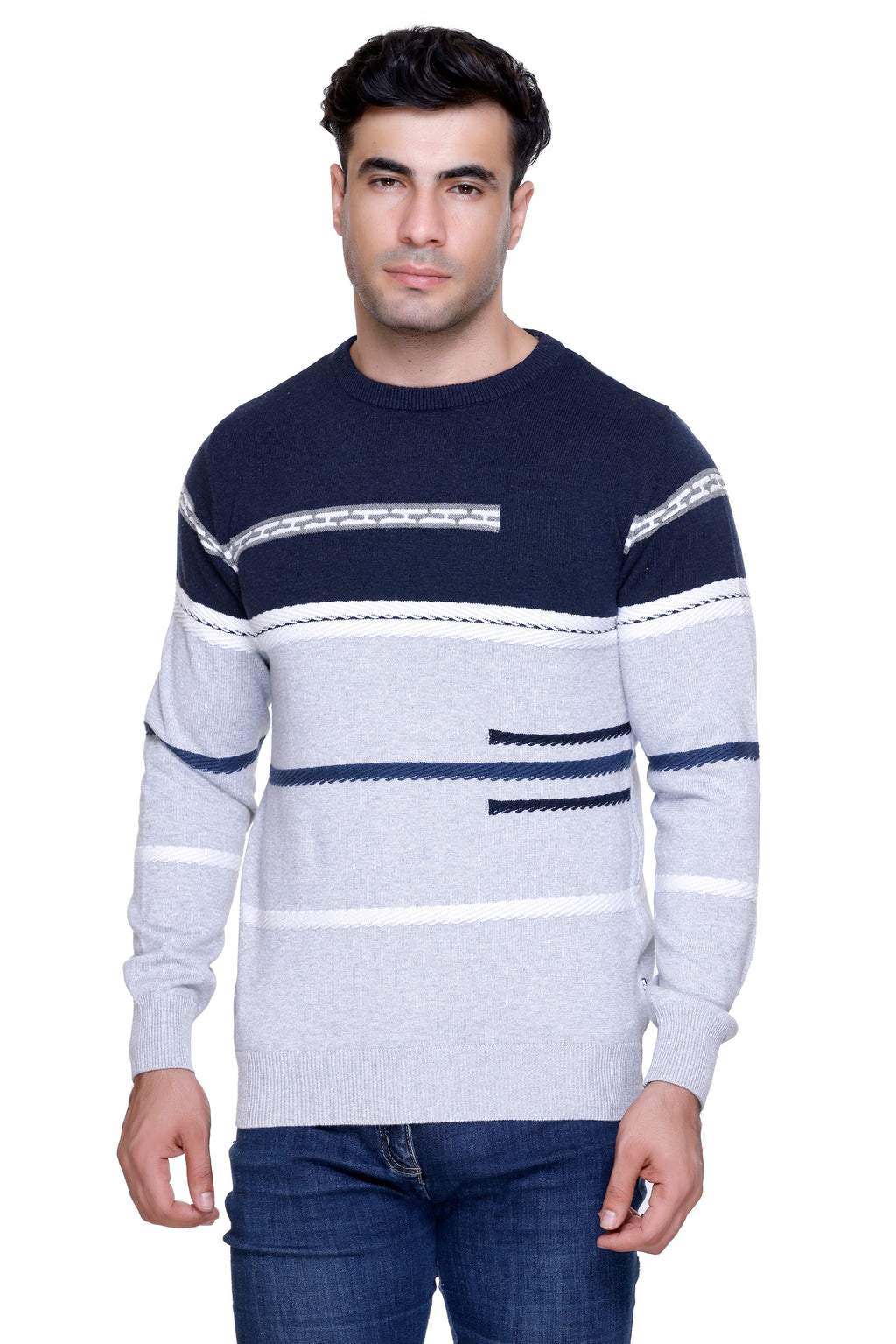Men's Cotton Wool Green Sweater