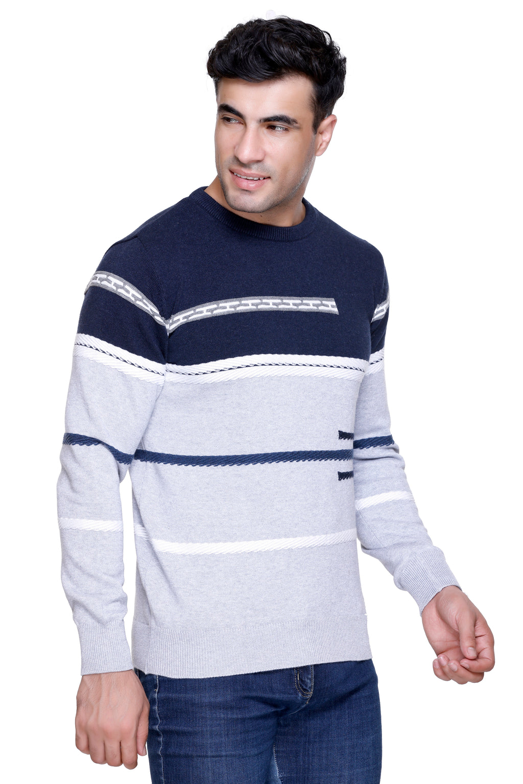 Men's Cotton Wool Green Sweater
