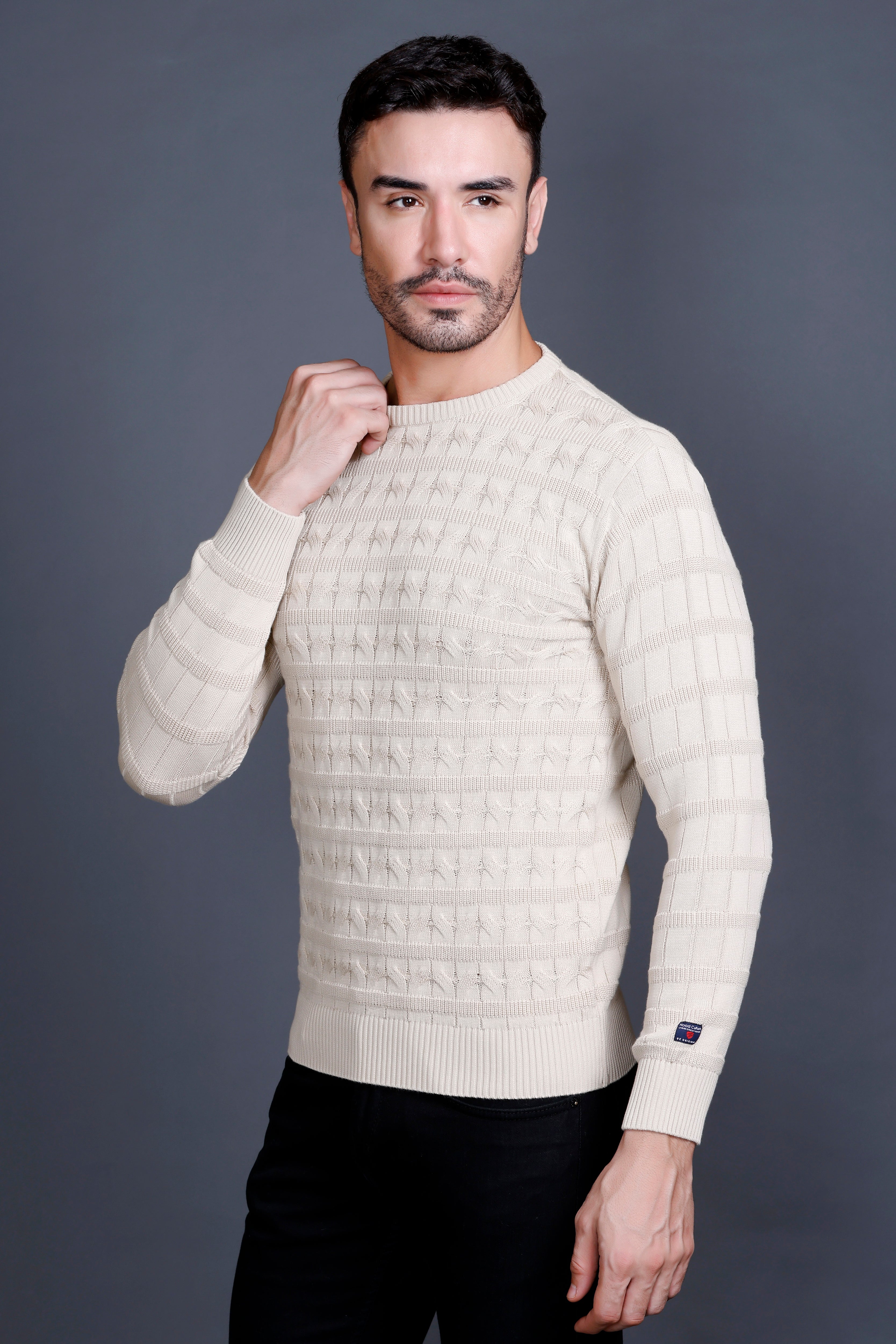 Men's Cotton Wool Round Neck Sweater