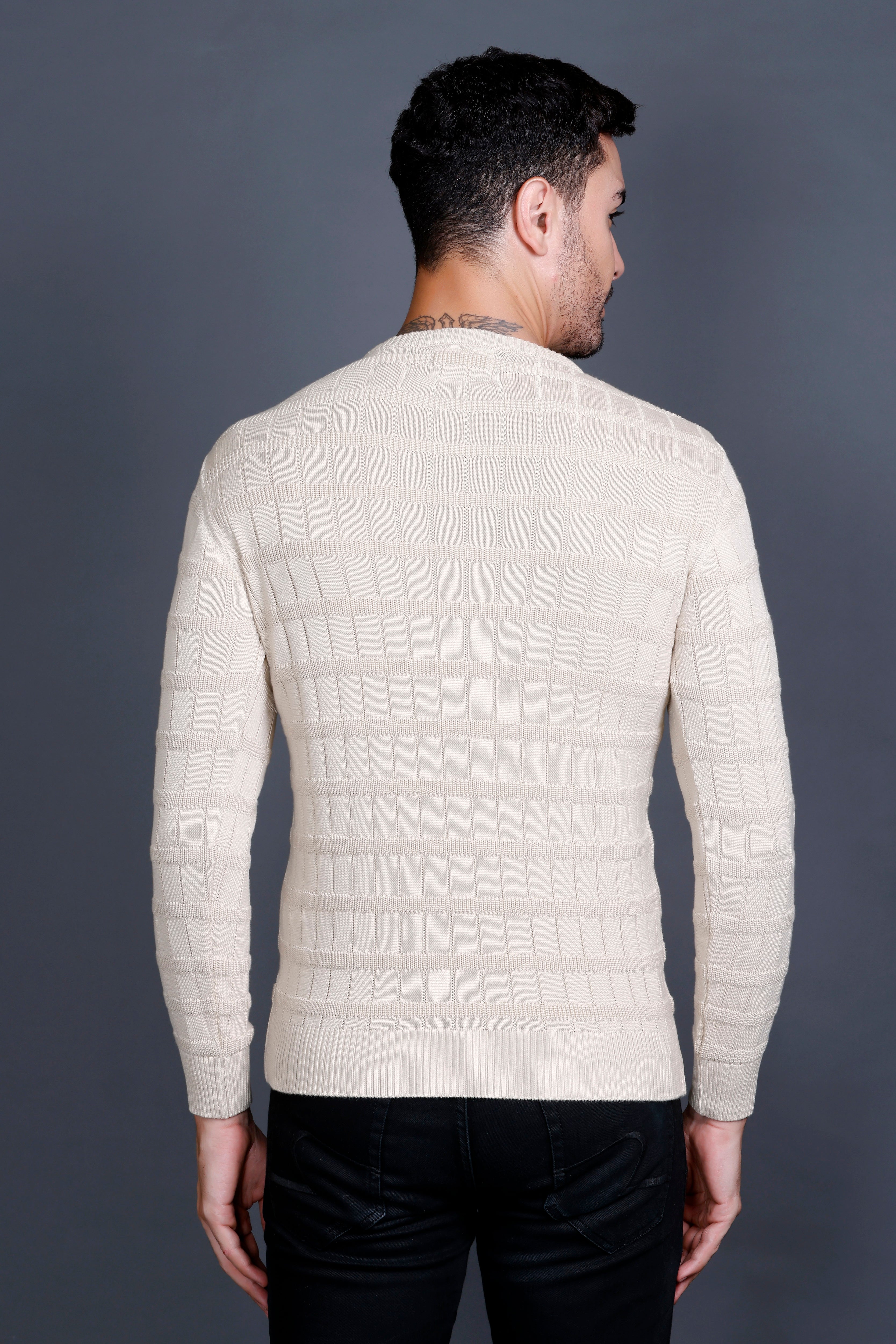 Men's Cotton Wool Round Neck Sweater