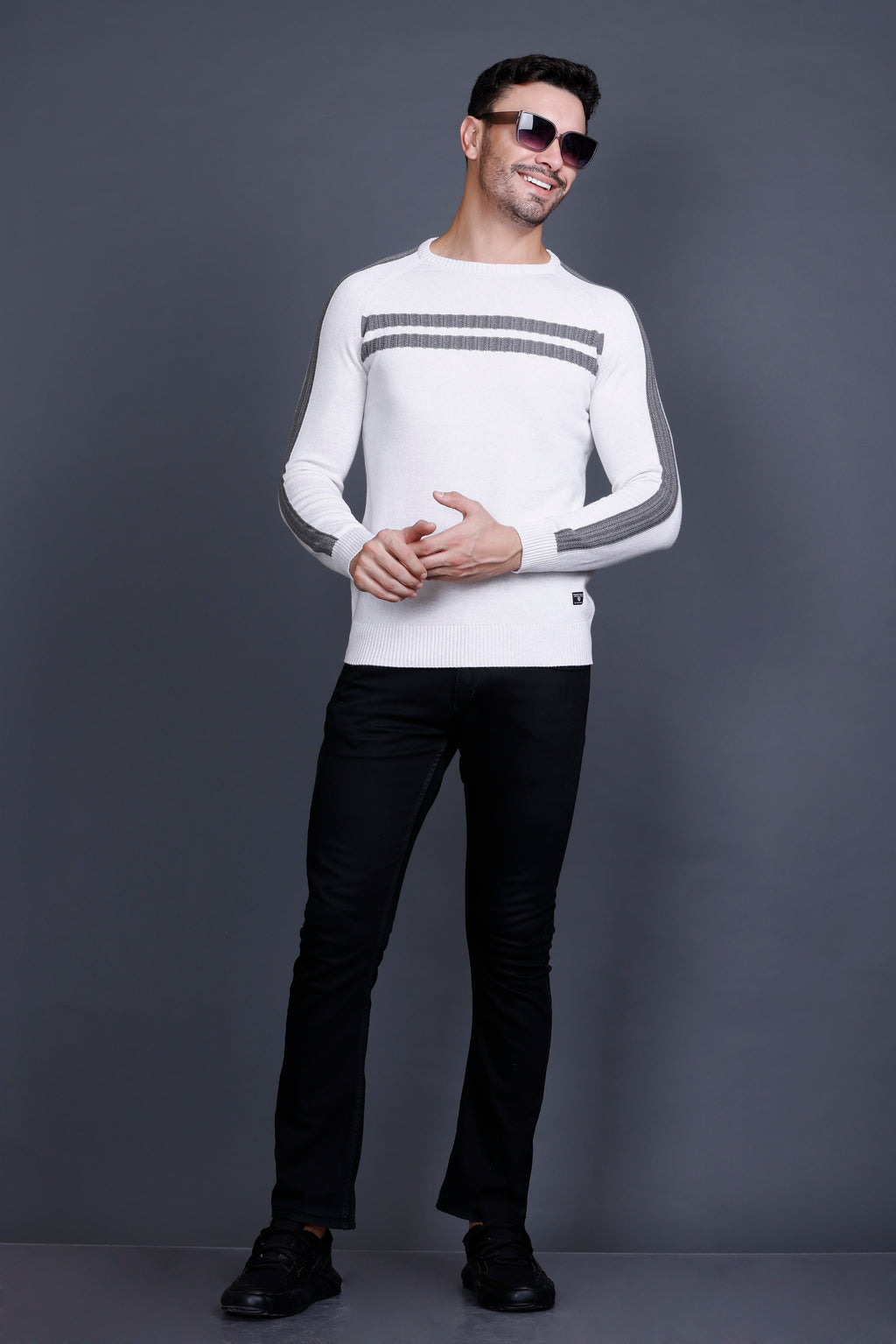 Men’s Cotton Wool Premium Sweater ( Mouse Color )