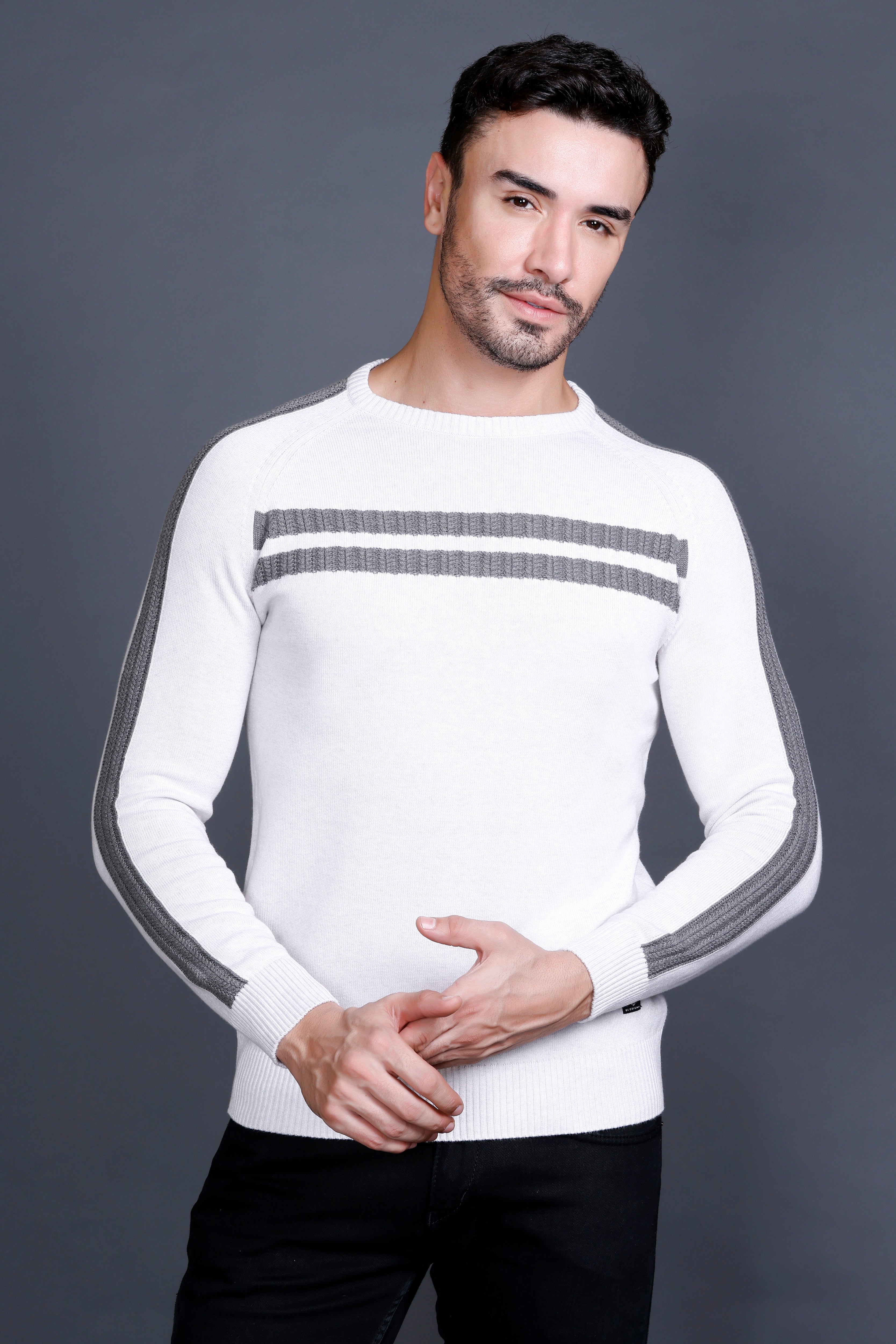 Men’s Cotton Wool Premium Sweater ( Mouse Color )