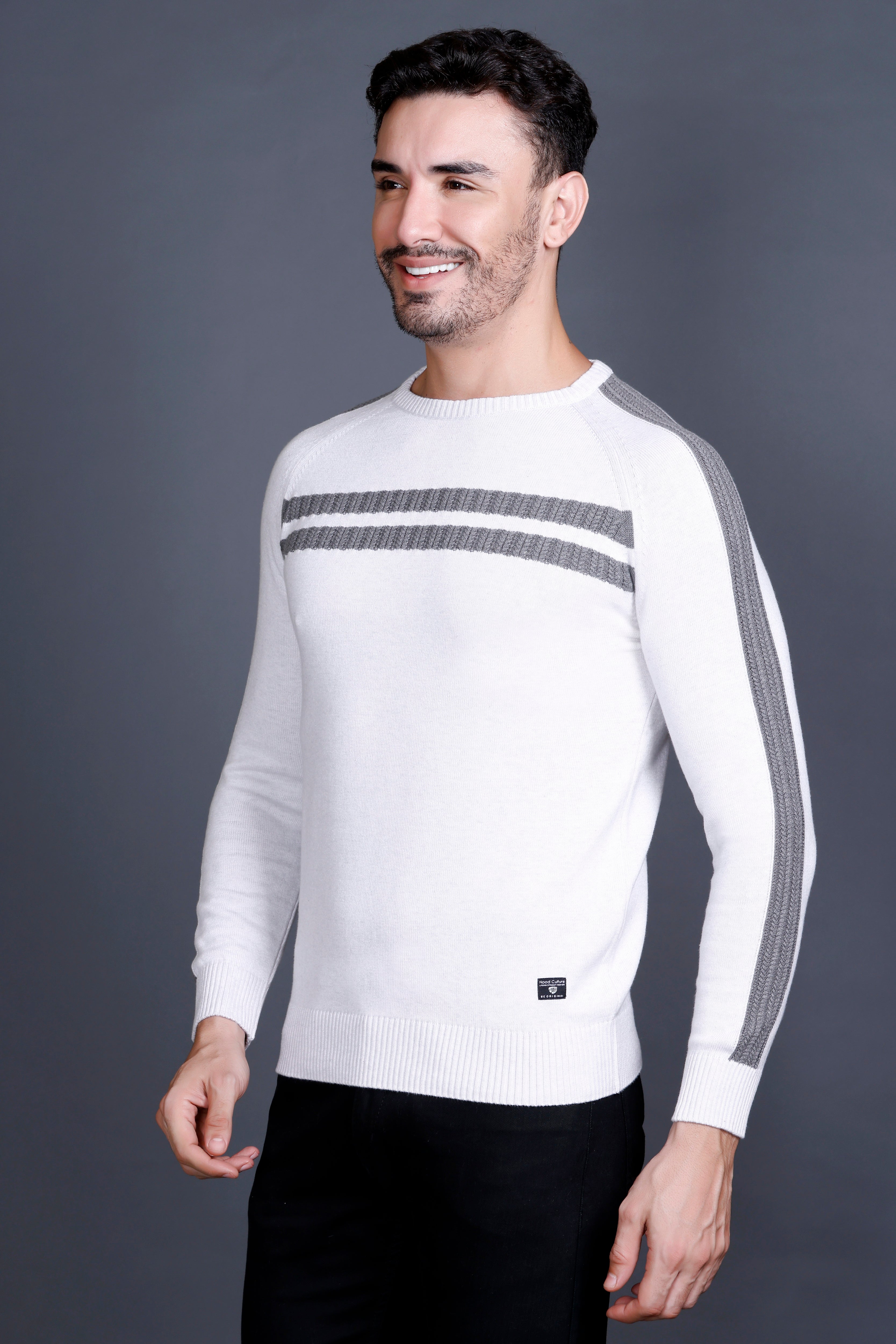 Men’s Cotton Wool Premium Sweater ( Mouse Color )
