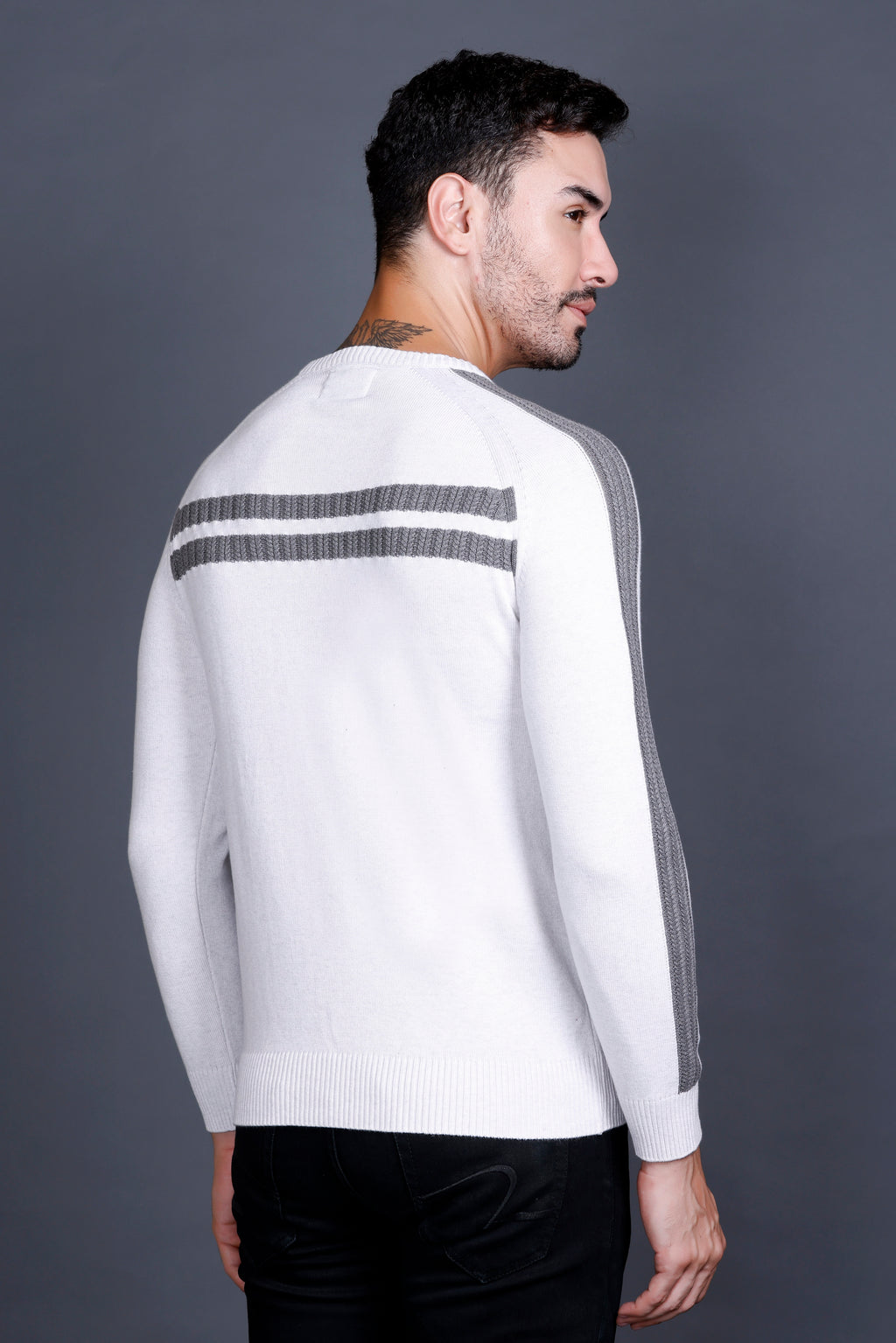 Men’s Cotton Wool Premium Sweater ( Mouse Color )