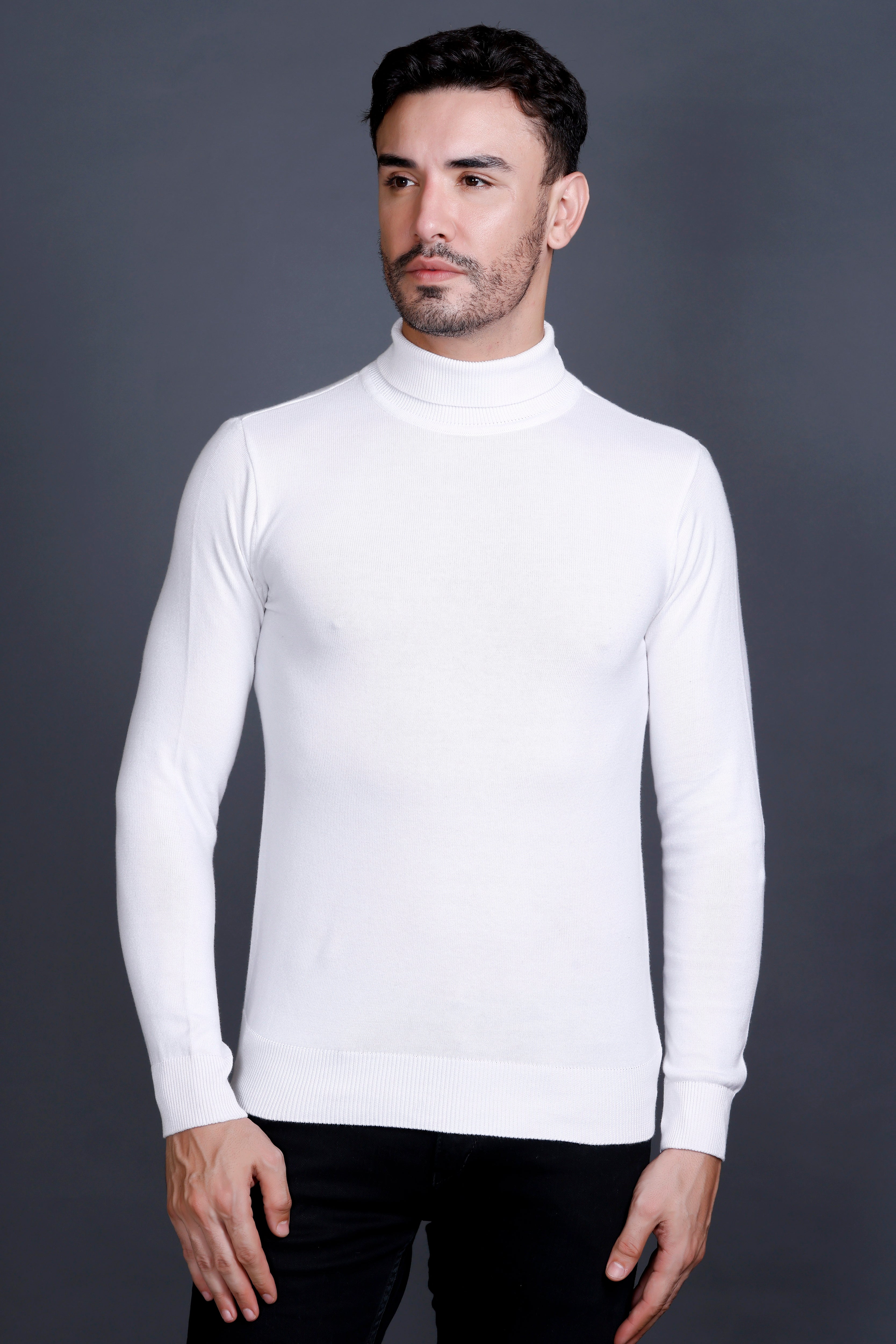 Men’s Cotton Wool High Neck  Premium Sweater