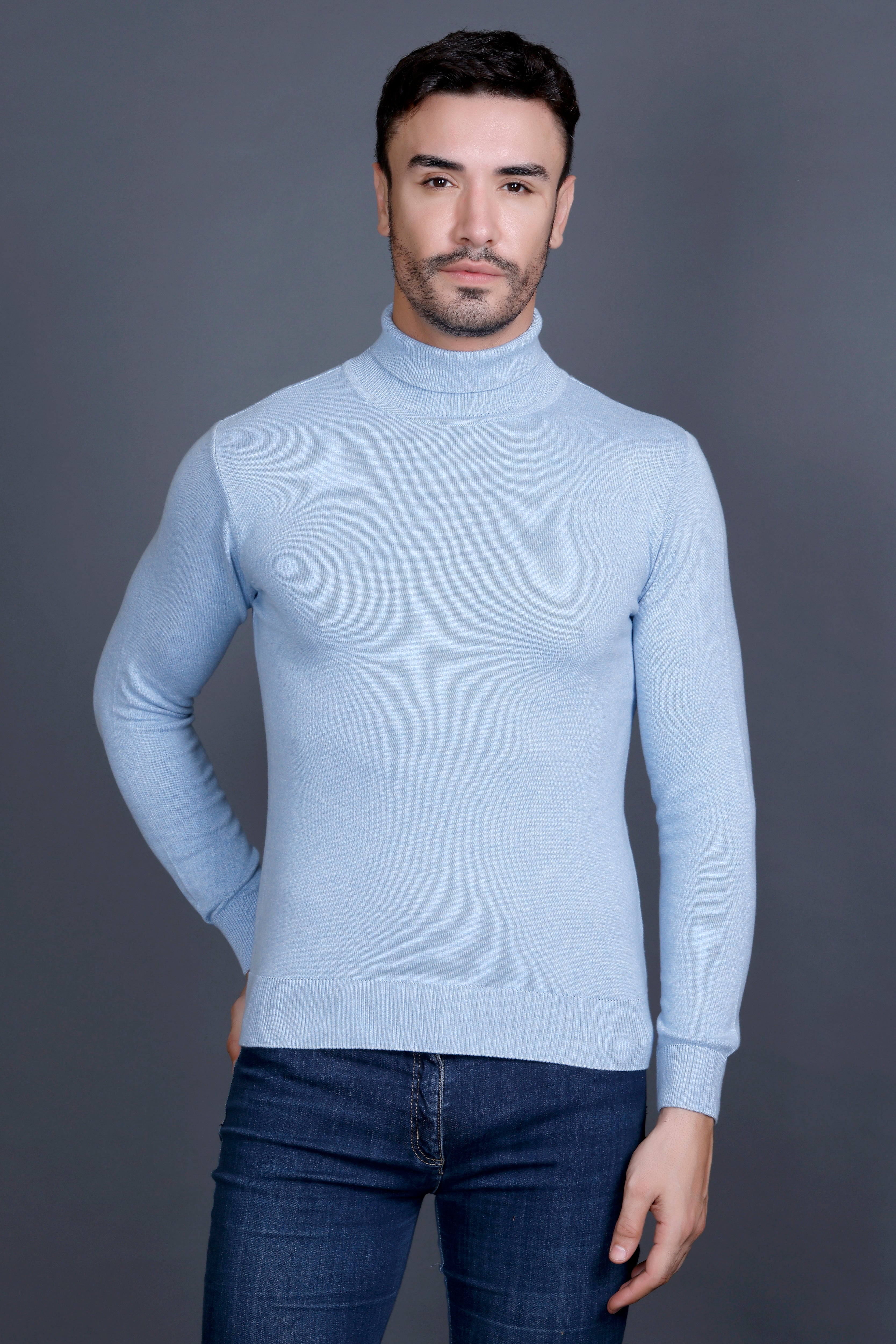 Men’s Cotton Wool High Neck  Premium Sweater