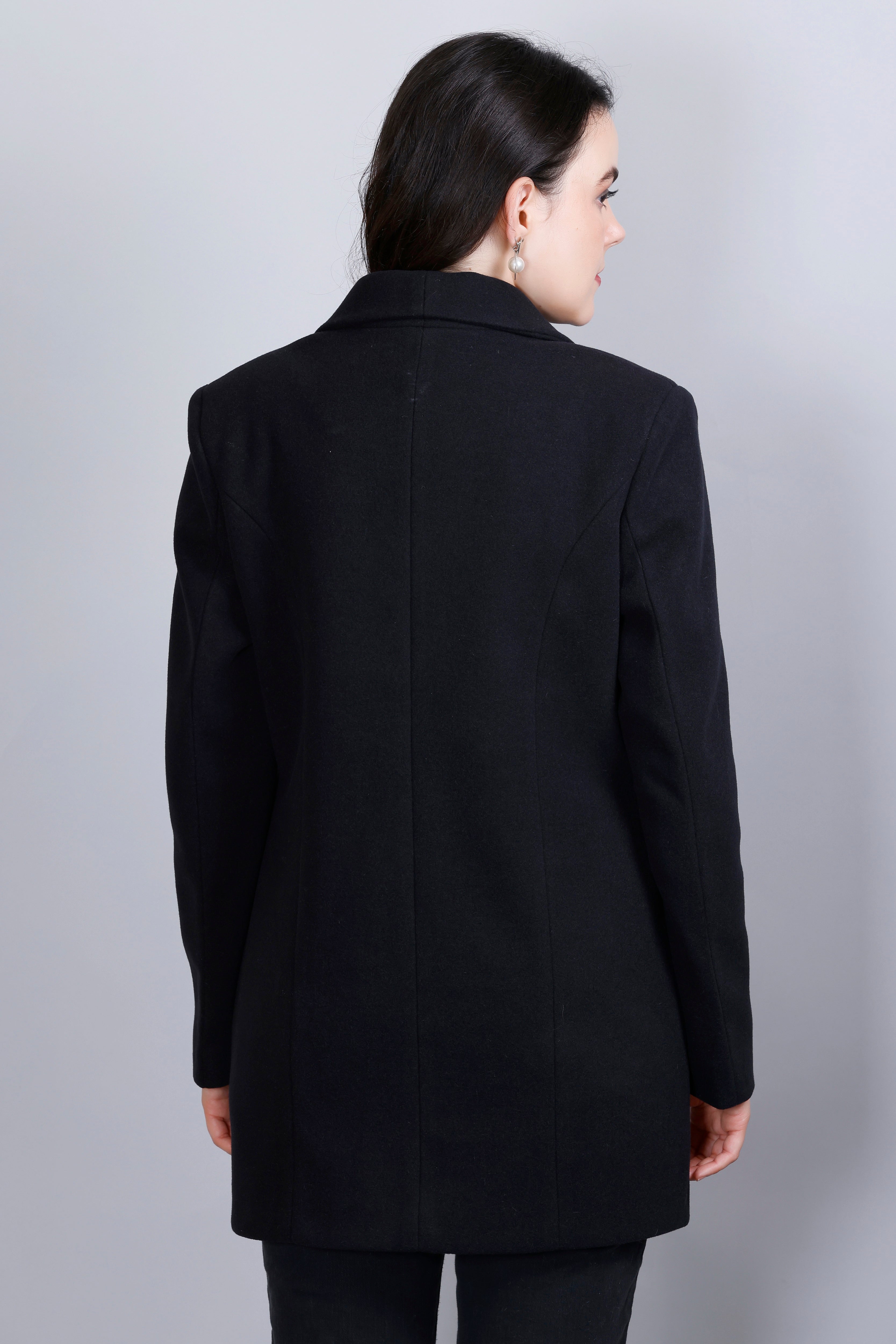 Women's Winter Tweed Stylish Coat